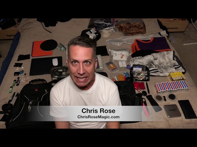 Chris Rose Packs for a 16 day  performance tour overseas