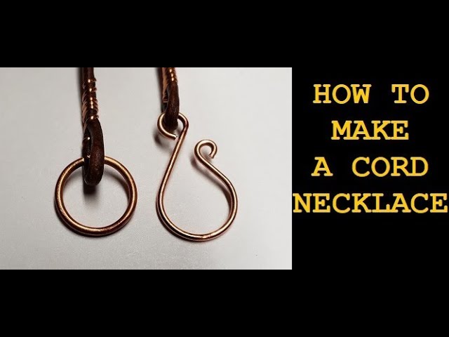 How to Make a Leather Cord Necklace & Clasp