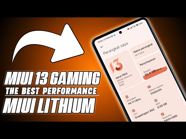Bagus Buat gaming 😎 Miui Lithium V13.0.8 Poco x3 pro !!!