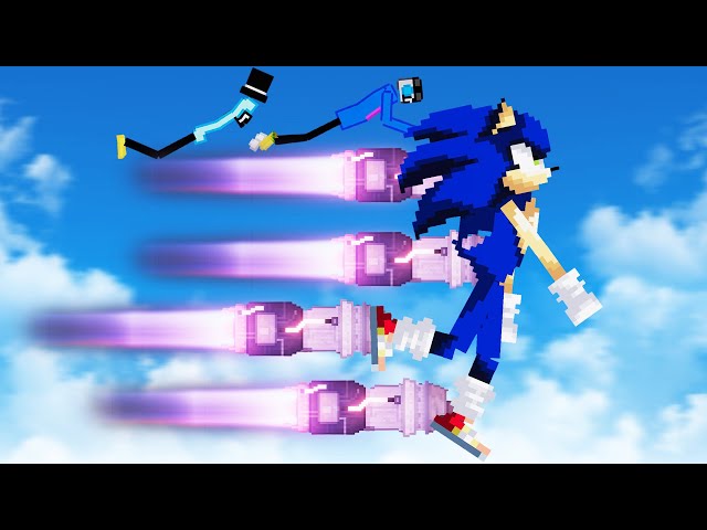 We Tape Rockets to Sonic to Take Him to ULTIMATE SPEED in People Playground!