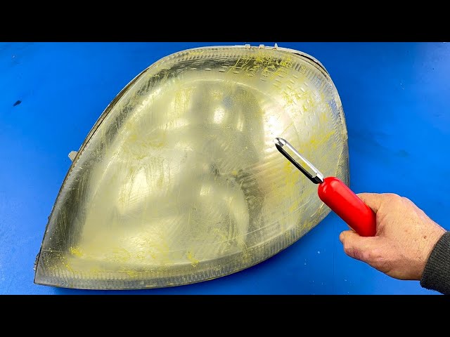 Amazing Method! Make Headlights Like Crystal Clear in 5 Minutes With This Trick