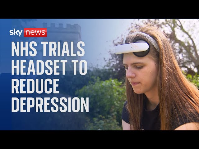 Electric headset for treating depression trialled by NHS
