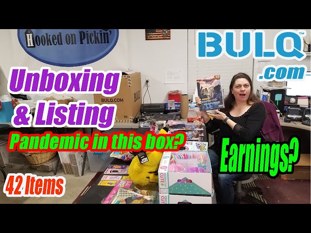 Bulq.com Unboxing & listing New Products - Pandemic Game!? Only Paid $148.00- Online Re-selling