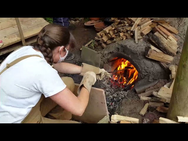 Firing The Replica Roman Pottery Kiln At Vindolanda Aug 2020