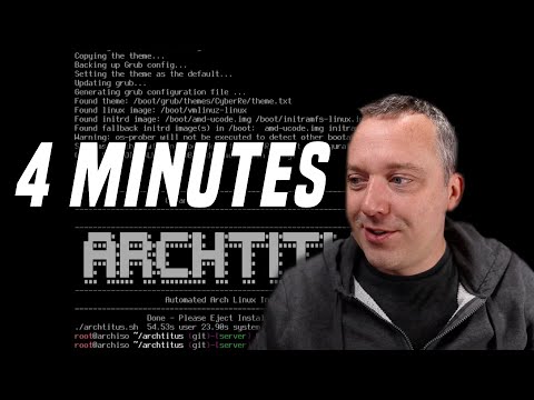 Install Arch Linux as fast as possible