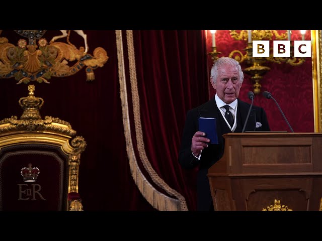 Charles III swears oath in historic televised proclamation ceremony @BBCNews - BBC