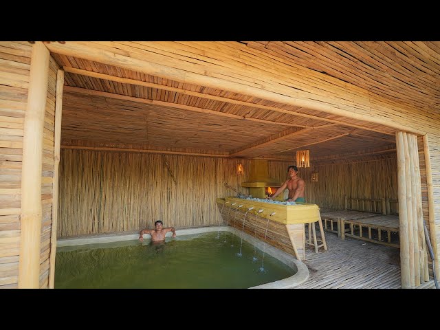 Building Private Swimming Pools Underground Inside Private Craft-Bamboo Villa