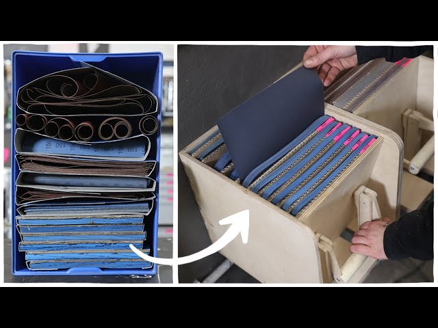 Clever Sandpaper Storage (no more rolled up sheets)
