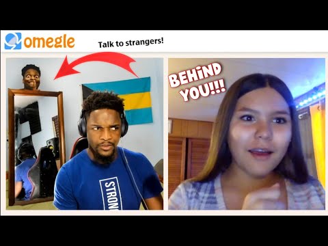Haunted Mirror reflection SCARES people on Omegle 2