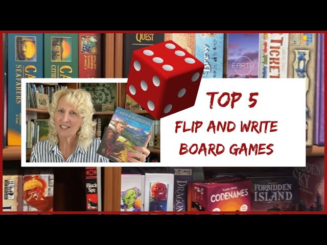 Top 5 Flip and Write Board Games (that I Play Solo) #sologameplay #sologaming