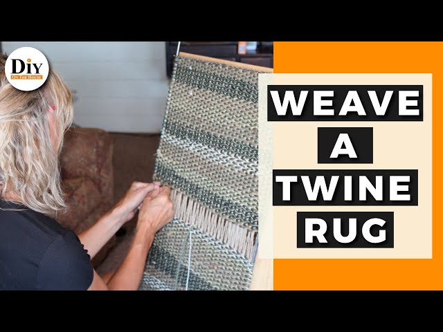 Weave a Rug with Twine and Paracord!  SUPER COOL Weaving Projects!!