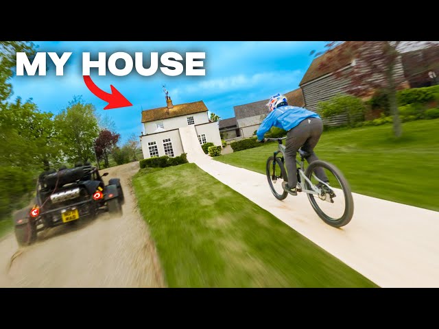 I built a huge ramp and jumped OVER my house!