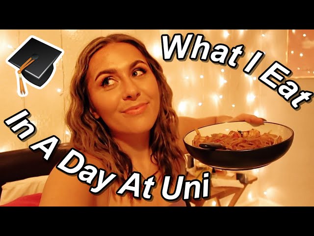 What I Eat In A Day At University *realistic + cheap* | University Vlog UK 2020 🎓