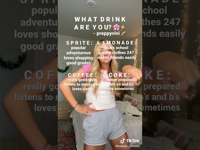 what drink are you? 🌸⚡️ #preppy #shorts #notme