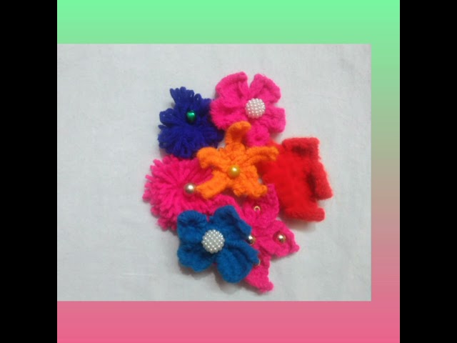 DIY Flower || Craft Idea || Hand embroidery || Home Decor Ideas || DIY Woolen || Soha Sinha #shorts