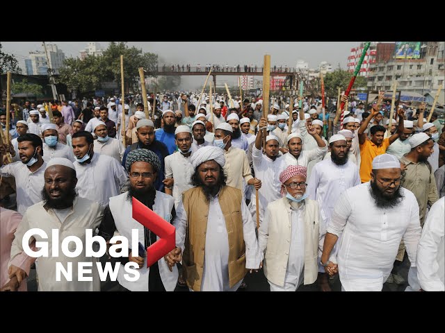 Hundreds rally against police violence during Modi protests in Bangladesh