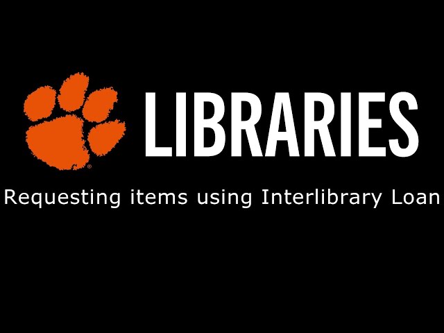 Requesting items using Interlibrary Loan