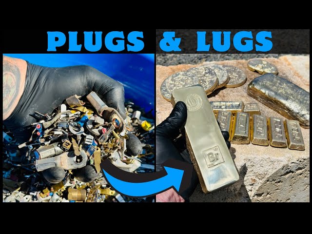 Plugs & Lugs Scrap Melt Down - 10kg - ASMR Metal Melting - Trash To Treasure - BigStackD Copper