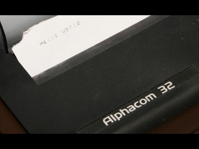 The accessory we all wanted in the 8-bit era:  The Alphacom32 Printer for the ZX Spectrum/ZX81