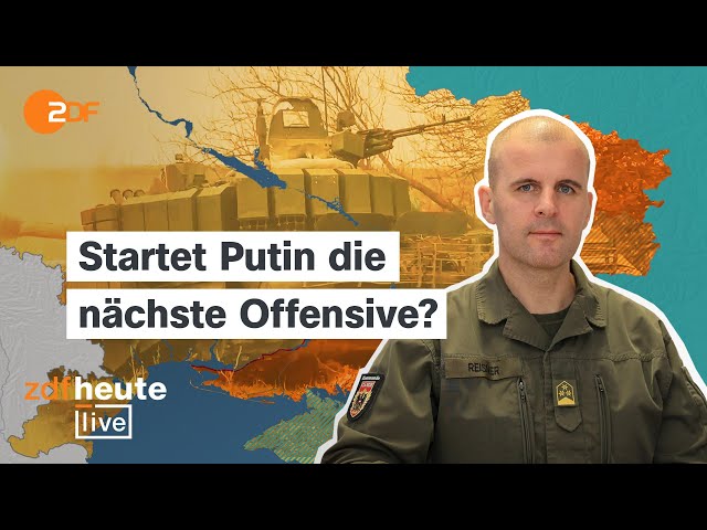 Wie Russland Selenskyjs Truppen zermürbt und wie Kiew reagiert | Oberst Reisner bei ZDFheute live