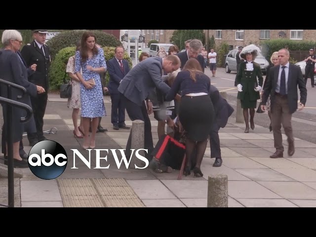Prince William Rushes to Aid Fallen Dignitary