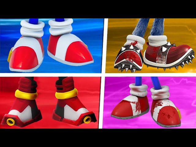 Sonic The Hedgehog Movie Choose Your Favourite Shoes (Sonic EXE vs Sonic Dash Shadow Werehog)