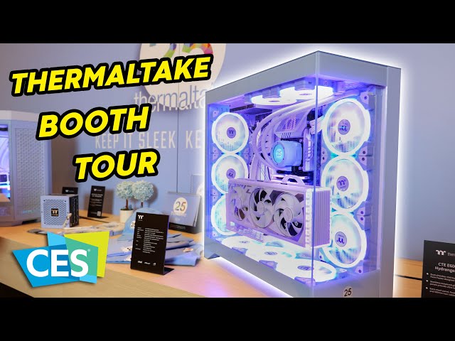 You NEED to see these PC cases! - Thermaltake Booth Tour CES 2024
