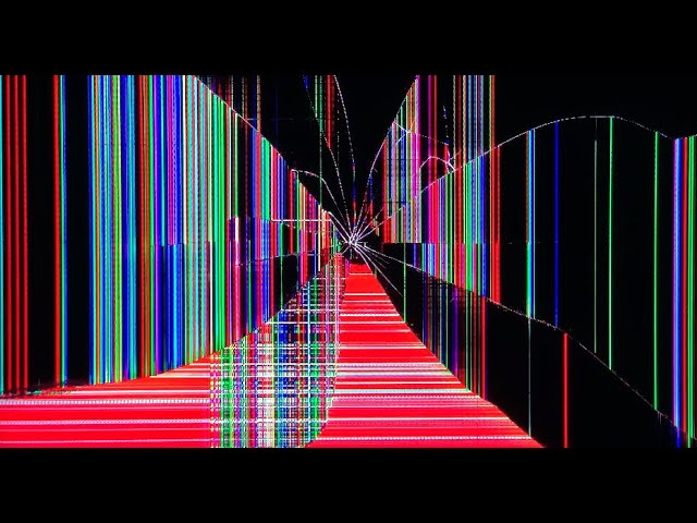 Broken TV Screen effect REAL motion & electric shorts