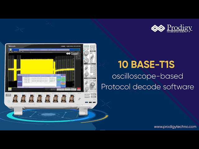 10BASE T1S Oscilloscope based Protocol Decode Software Demo | Prodigy Technovations