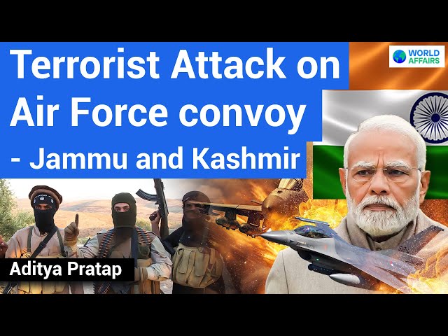 Terrorist Open Fire on Indian Air Force Convoy in Jammu & Kashmir | World Affairs