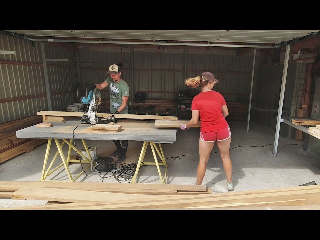 She's So Sweet Helping Me With Woodworking | Oak Tables For Backyard Workshop ►7