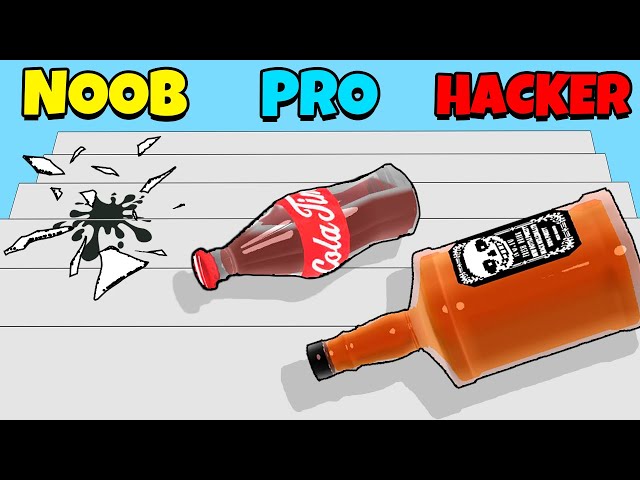 NOOB vs PRO vs HACKER - Fragile Roll 3D