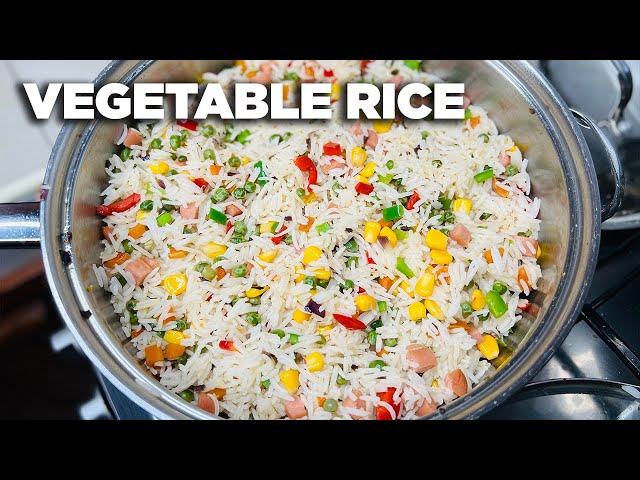 How to make vegetable rice like a pro | The cooking nurse