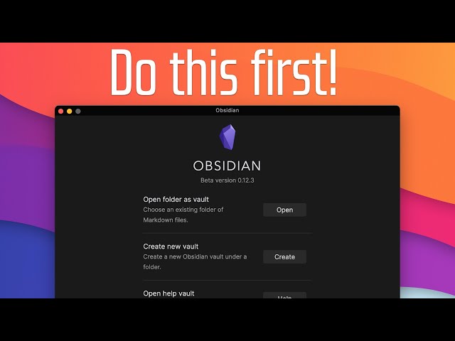 Getting Started with Obsidian (plugins, templates, folders, and more)