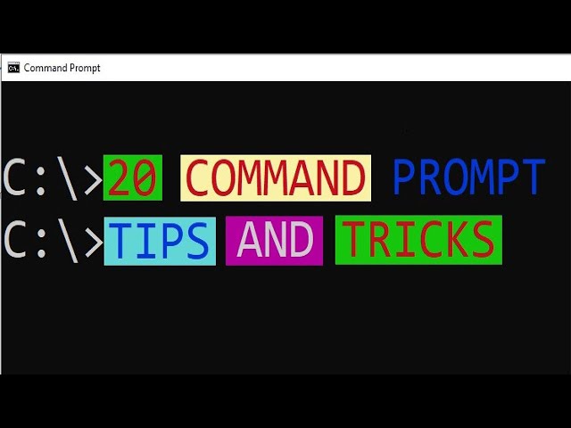 20 Command Prompt Tips and Tricks You Should Know