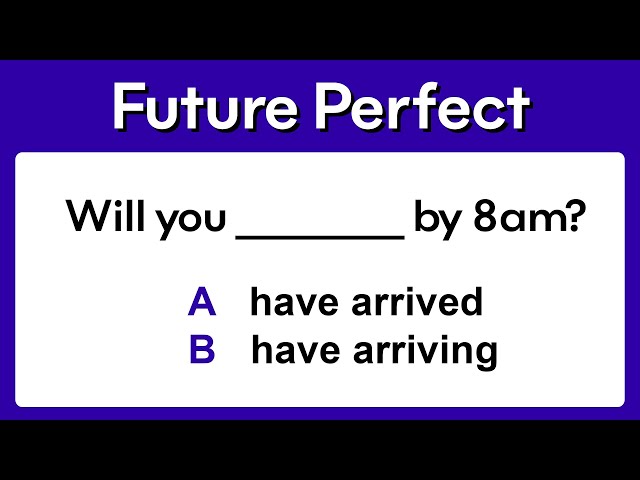 Future Perfect | Grammar test