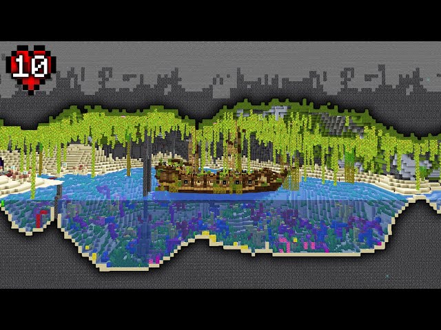 I Put An Entire Ocean In a Giant Cave In Minecraft Hardcore