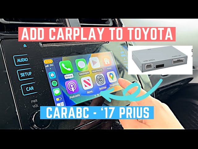 How to Add Wireless Apple CarPlay to 16-19 Toyota Prius w/ CarABC (Radio Removal/Install)