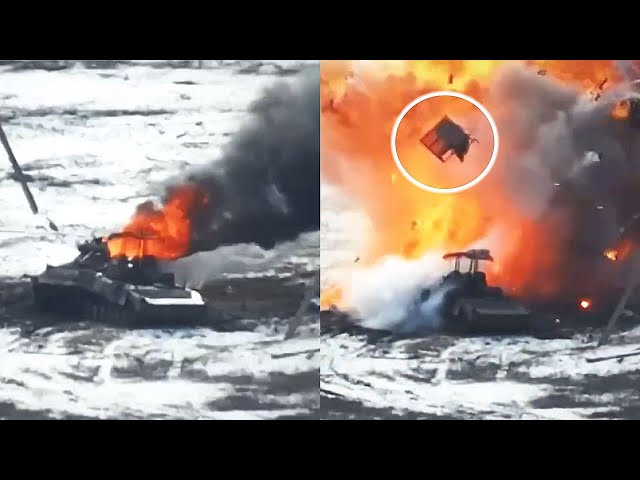 Russian tanks had never met such a fire trap before. Look what happened!