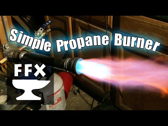 How to make a powerful propane burner for a gas forge or foundry