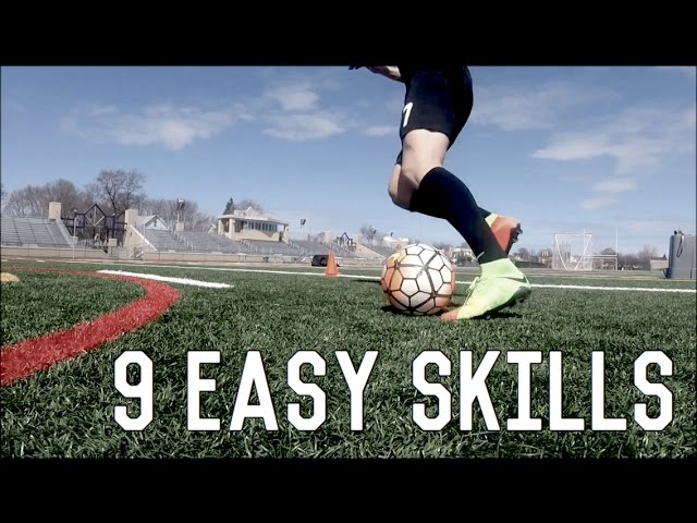 9 Easy Skill Moves To Beat Defenders | Dribbling Skills Tutorial For Footballers/Soccer Players