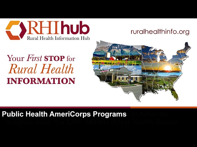 Public Health AmeriCorps Programs