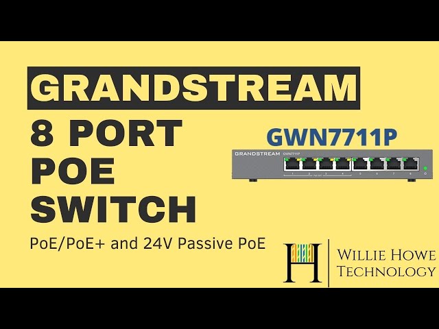 8 Port Managed PoE Switch - Grandstream GWN7711P