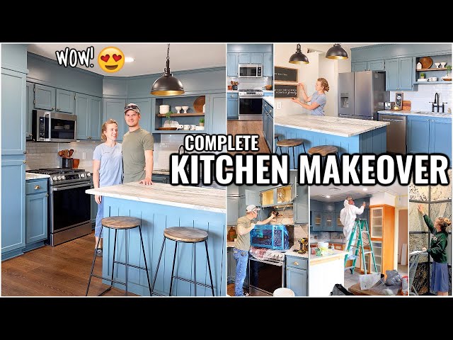 COMPLETE KITCHEN MAKEOVER!!😍 EXTREME KITCHEN REMODEL | HOUSE TO HOME Honeymoon House Episode 7