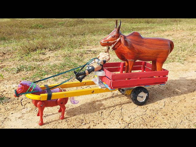 How To Make Horse Cart From Wood With DC Motor - Creation Idea Amazing Things You Can Make At Home