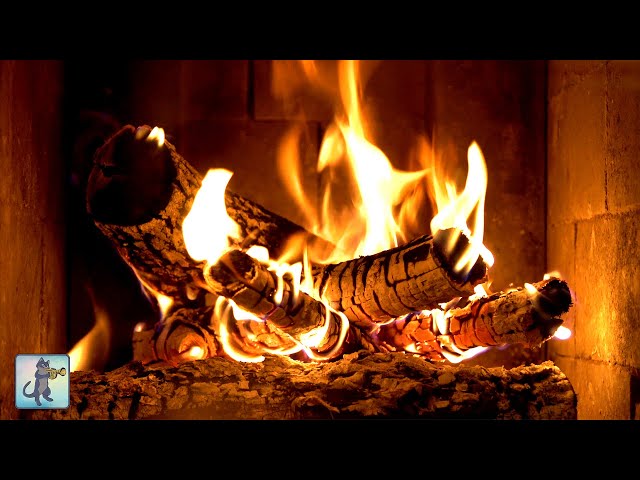 Beautiful Warm Cozy Fireplace 🔥 Burning Fireplace & Crackling Fire Sounds (NO MUSIC) 🔥