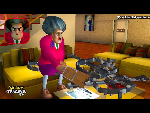 Scary Teacher 3D - Gameplay Chapter 1 Update - 3 Levels - Troll Miss T Again - Android Game