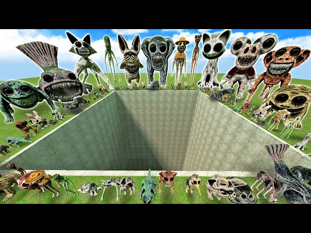 DESTROY ALL ZOONOMALY MONSTERS FAMILY & MONSTERS POPPY PLAYTIME 3 FAMILY in TOXIC POOL - Gmod !