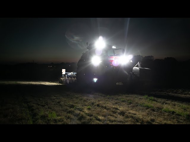 DONKEYCAM - Putting the Massey to some late night tillage duties!