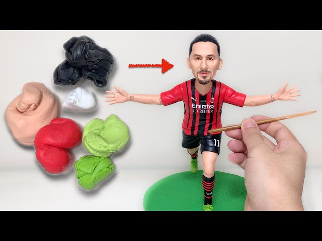 Zlatan Ibrahimović clay sculpture, the full handmade process【Clay Artisan JAY】